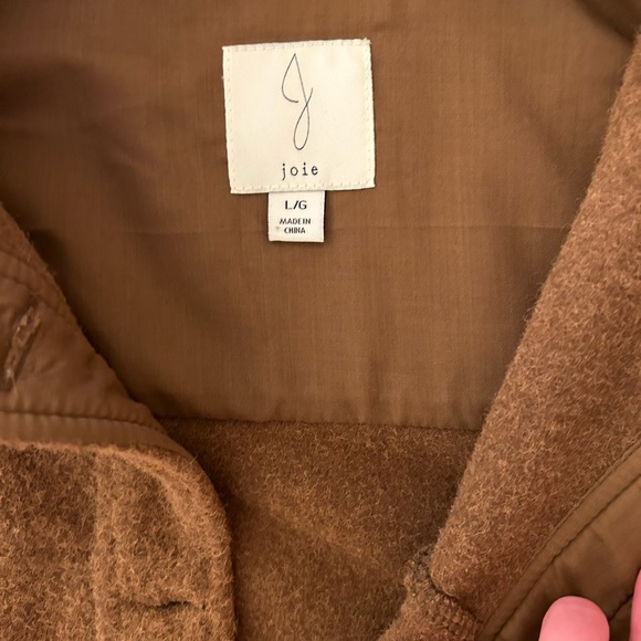 Joie Brown Camel Fall Wool-like Shacket - Picture 3 of 3